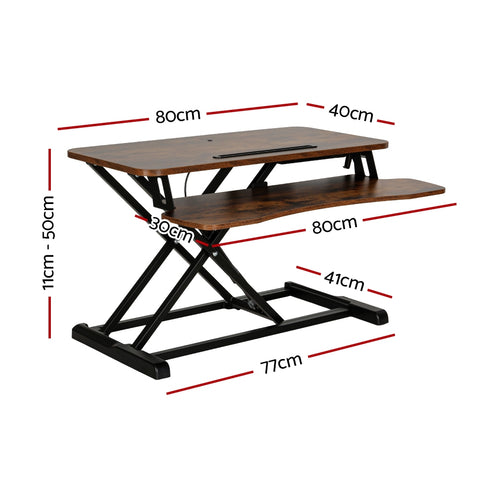 Artiss Standing Desk Riser Height Adjustable Sit Stand Desks Computer Desktop