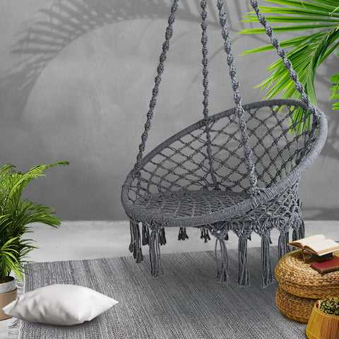 Gardeon Hammock Swing Chair - Grey