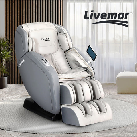 Livemor Massage Chair Electric 4D Recliner Shiatsu Zero Gravity Home Massager