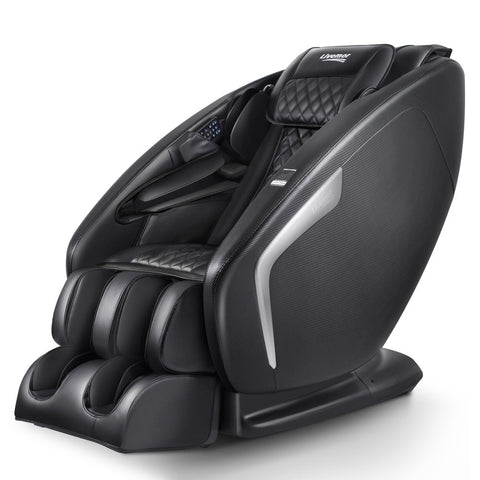 Livemor 3D Electric Massage Chair Shiatsu SL Track Full Body 58 Air Bags Black