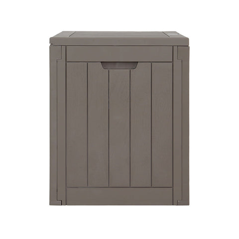 Gardeon Outdoor Storage Box 118L Container Lockable Indoor Garden Toy Tool Shed Grey