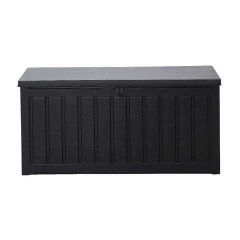 Gardeon 240L Outdoor Storage Box Lockable Bench Seat Garden Deck Toy Tool Sheds