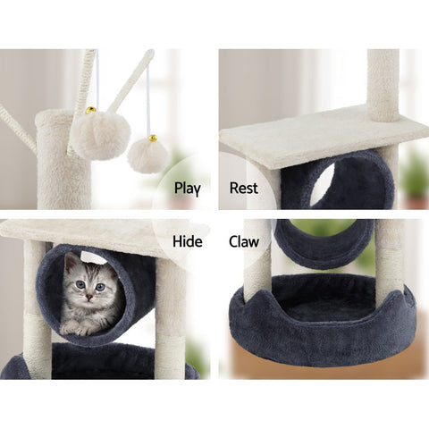 i.Pet Cat Tree Scratching Post Scratcher Tower Condo House Hanging toys 53cm