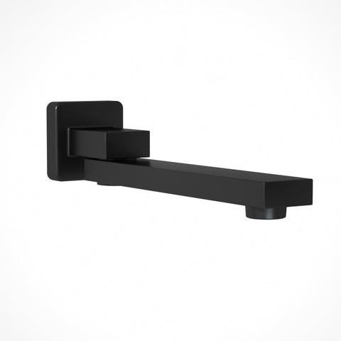 Cefito Bathroom Tap Wall Bath Spout 180 Swivel Bathtub Shower Mixer Square Black