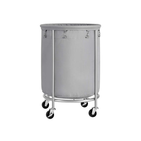 Laundry Basket Wheels, Grey Silver