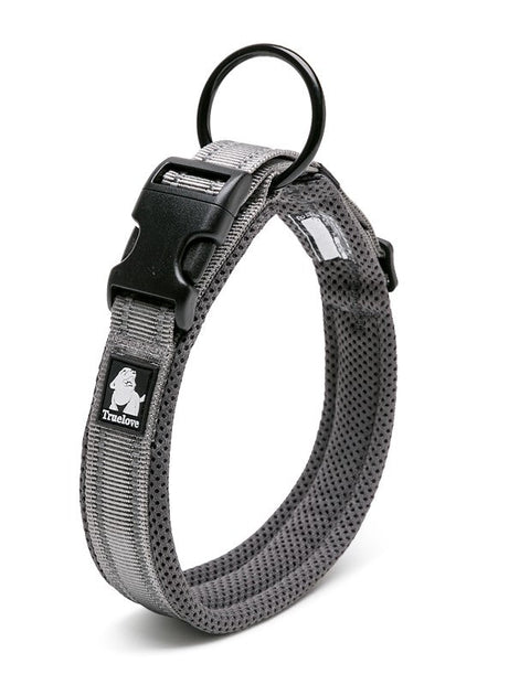 Heavy Duty Reflective Collar Grey 2XS