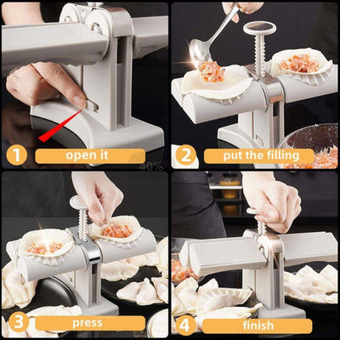 3PCS Double Head Dumpling mould Automatic Dumpling Maker