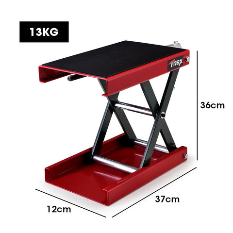 T-REX 500kg Motorcycle Scissor Jack Lift Stand for Motorbike Quad Bike