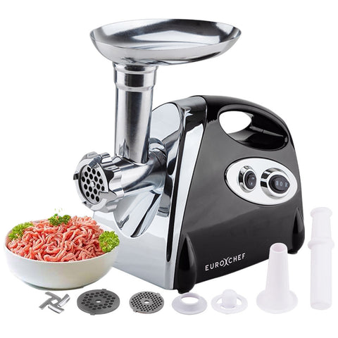 EuroChef 1800W Electric Meat Grinder Mincer Sausage Filler Kibbe Maker Stuffer Kitchen