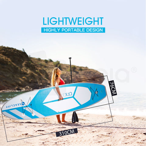 SEACLIFF Stand Up Paddle Board Inflatable SUP Paddleboard Kayak Board Blow Blue