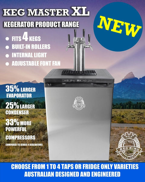 Beer Keg Fridge KegMaster Series XL Kegerator Fridge Pack