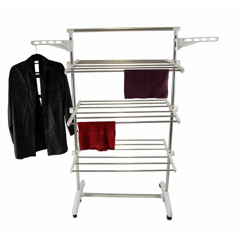 GOMINIMO Laundry Drying Rack 3 Tier (White) GO-LDR-100-JL