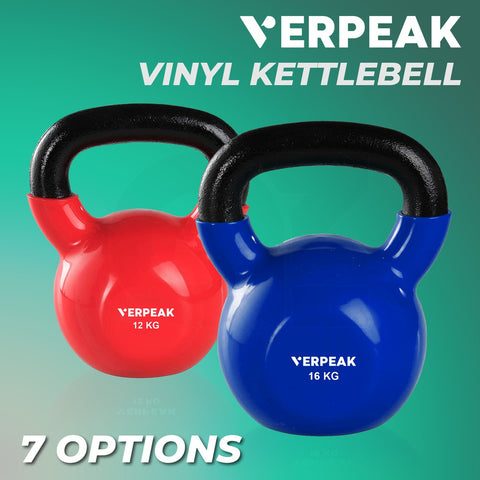 Verpeak Vinyl Kettlebell 16kg Blue VP-KB-128-AC