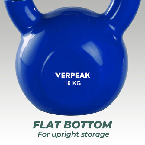 Verpeak Vinyl Kettlebell 16kg Blue VP-KB-128-AC