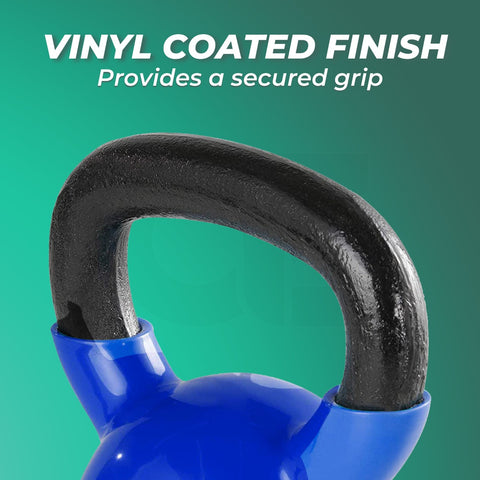 Verpeak Vinyl Kettlebell 16kg Blue VP-KB-128-AC