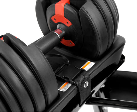 Powertrain 2x 24kg  Adjustable Dumbbells with Stand