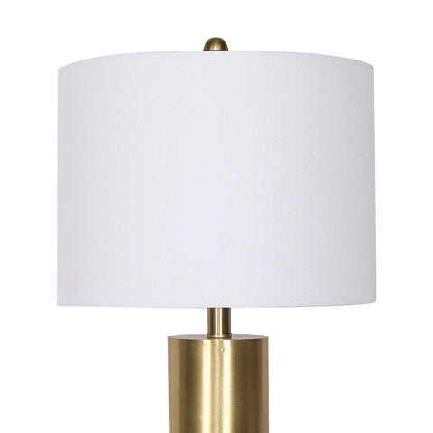 Sarantino Metal and Marble Table Lamp in Black