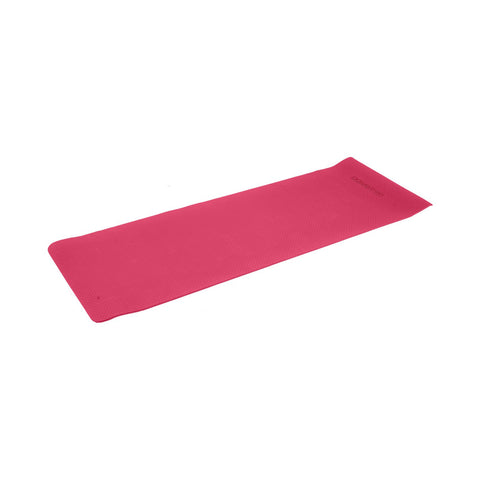 Powertrain Eco-friendly Dual Layer 6mm Yoga Mat | Pink | Non-slip Surface And Carry Strap For Ultimate Comfort And Portability