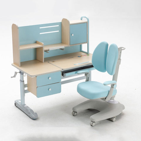 Height Adjustable Children Kids Ergonomic Study Desk Only 120cm Blue AU