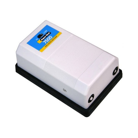 Aqua One Air Pump with Twin Outlet - 7500, 360 L/H for Efficient and Energy-saving Oxygenation of Tanks