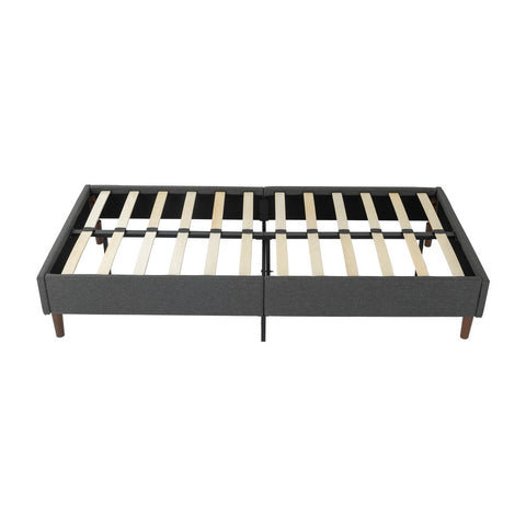 Bed Frame Mattress Foundation (Dark Grey) &#8211; Queen