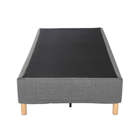 Metal Bedframe Mattress Foundation (Dark Grey) &#8211; Double