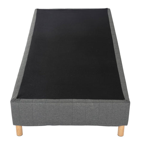 Metal Bedframe Mattress Foundation (Dark Grey) &#8211; Double