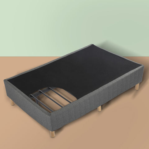 Metal Bedframe Mattress Foundation (Dark Grey) &#8211; Queen