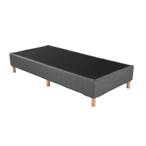 Metal Bedframe Mattress Foundation (Dark Grey)  - Single