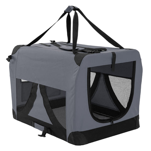 Paw Mate Grey Portable Soft Dog Cage Crate Carrier XXXL