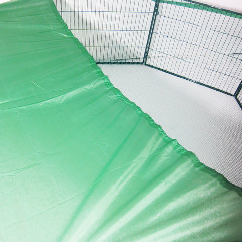 Paw Mate Green Net Cover for Pet Playpen 32in Dog Exercise Enclosure Fence Cage