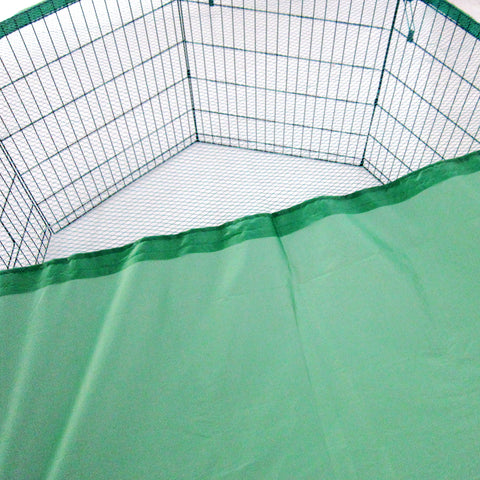 Paw Mate Green Net Cover for Pet Playpen 42in Dog Exercise Enclosure Fence Cage