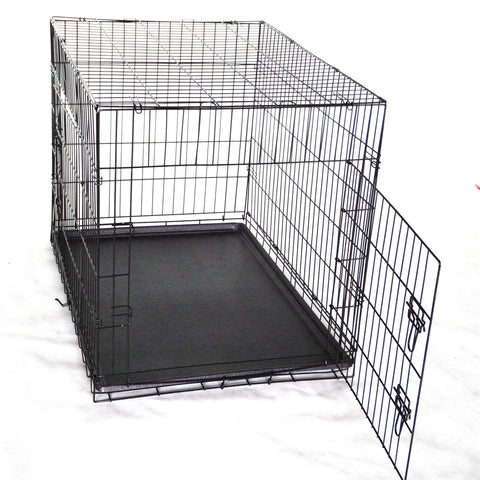 YES4PETS 48' Collapsible Metal Pet Dog Crate Cat Rabbit Cage With Mat