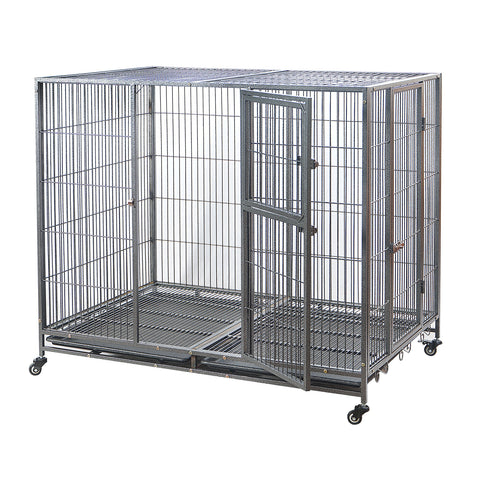 YES4PETS XXL Pet Dog Cat Cage Metal Crate Kennel Portable Puppy Cat Rabbit House