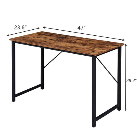 Computer Desk, Sturdy Home Office Desk for Laptop, Modern Simple Style Writing Table, Multipurpose Workstation