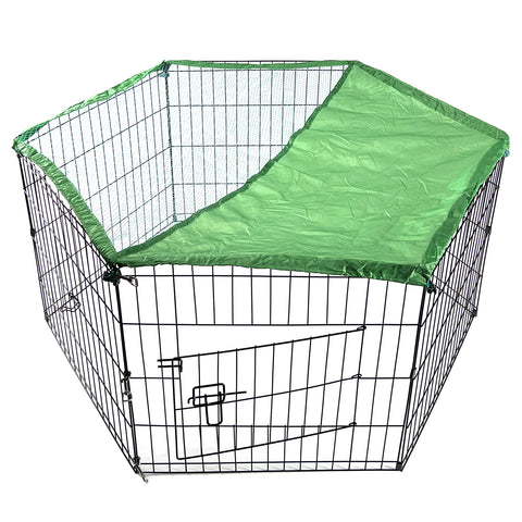 YES4PETS 6 Panel Dog Cat Exercise Playpen Puppy Enclosure Rabbit Fence With Cover