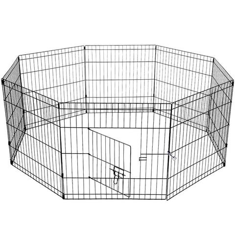 YES4PETS 24' Dog Rabbit Playpen Exercise Puppy Enclosure Fence With Cover