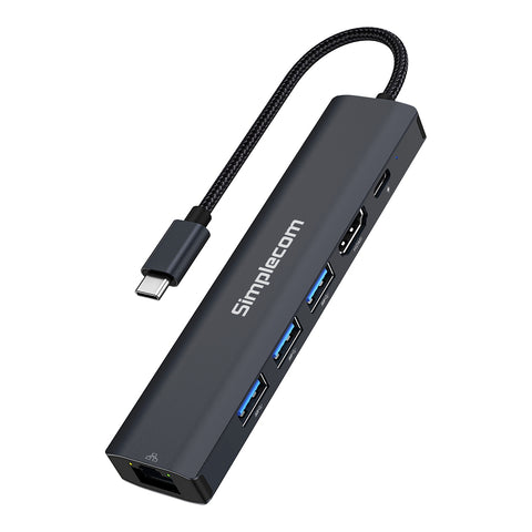 Simplecom CHN560 USB-C SuperSpeed 6-in-1 Multiport Adapter Docking Station