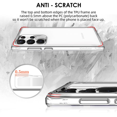 For Samsung Galaxy S23 Ultra Case iCoverLover Slim Shock-proof Cover Clear