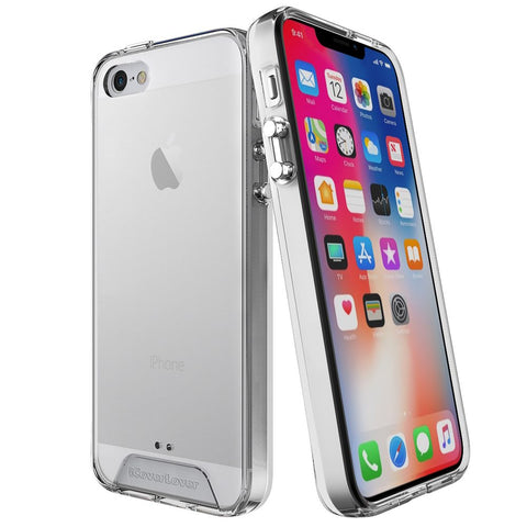 For iPhone SE (1st gen 2016), 5s, 5 Case iCoverLover Shockproof Cover Clear