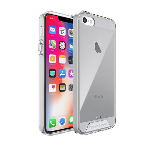 For iPhone SE (1st gen 2016), 5s, 5 Case iCoverLover Shockproof Cover Clear