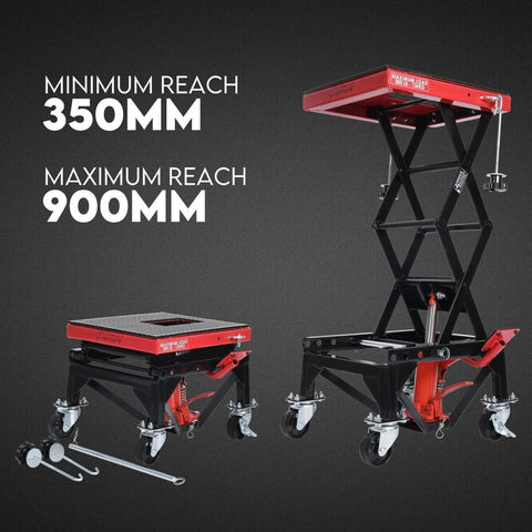 Motorcycle Scissor Lift Stand 135kg Hydraulic Motorbike Lifter Dirt Bike Jack