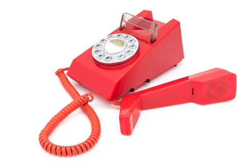 GPO Retro Trim Phone Push Button - Red