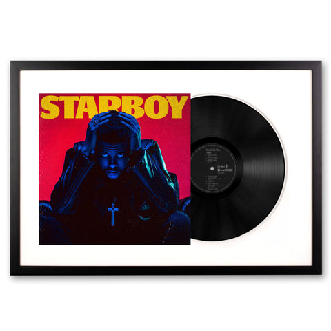 Framed The Weeknd Starboy - Double Vinyl Album Art