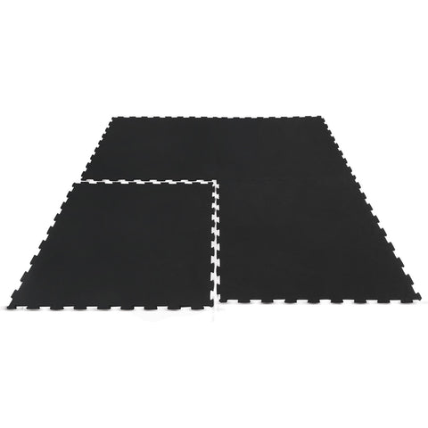 CORTEX 10mm Commercial Interlocking Rubber Gym Tile Mat (1m x 1m) - Set of 6