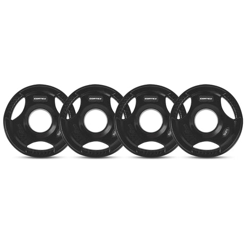 CORTEX 1.25kg Tri-Grip Olympic Plates 50mm (Set of 4)