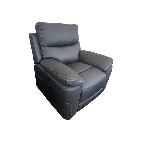 Finlay Charcoal 3R+2R+1R Finest Fabric Electric Recliner Feature Multi Positions Ultra Cushioned USB Outlets