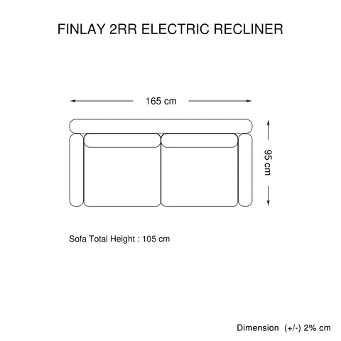 Finlay Charcoal 3R+2R+1R Finest Fabric Electric Recliner Feature Multi Positions Ultra Cushioned USB Outlets