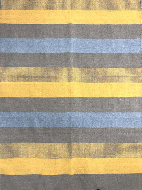 Blue/Green/yellow kilim rug 150x220 cm