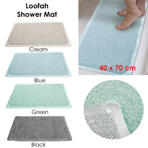 Loofah Shower Mat Cream